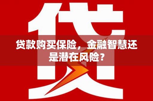 十堰贷款购买保险，金融智慧还是潜在风险？