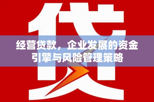 十堰经营贷款，企业发展的资金引擎与风险管理策略