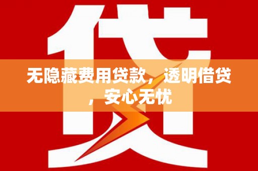 十堰无隐藏费用贷款，透明借贷，安心无忧