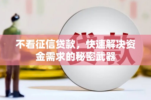 十堰不看征信贷款，快速解决资金需求的秘密武器
