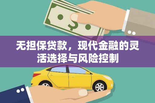 十堰无担保贷款，现代金融的灵活选择与风险控制