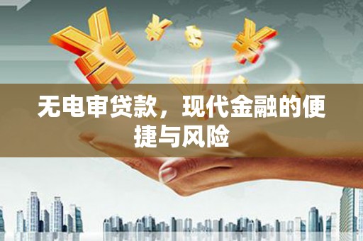 十堰无电审贷款，现代金融的便捷与风险