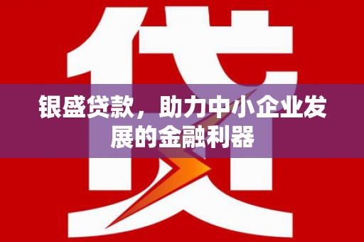 十堰银盛贷款，助力中小企业发展的金融利器