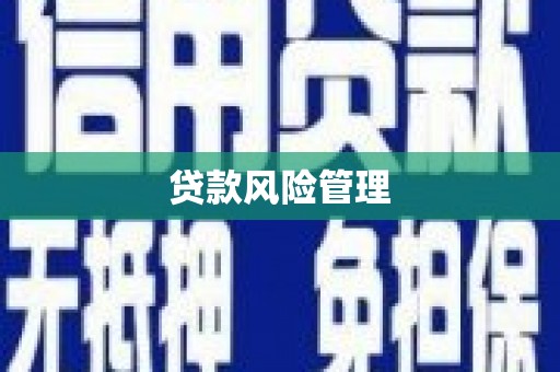 十堰贷款风险管理