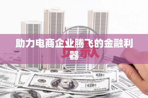 十堰助力电商企业腾飞的金融利器